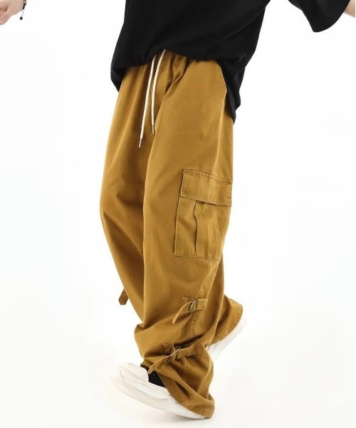 Burner（バーナー）の「【OKUOKU　0909】ルーズシルエット カーゴパンツ oku-bottom-728662259132-38 MC U（カーゴパンツ・メンズ・ブラウン/ブラック・XL/M/L）」の10枚目の写真