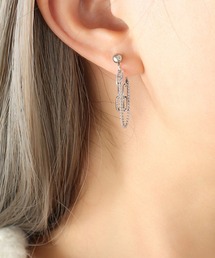 2連チェーンピアス