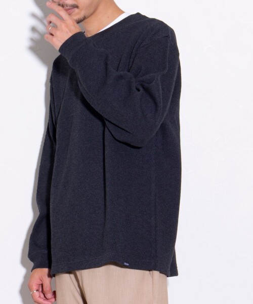 GLOSTER（グロスター）の「【GLOSTER/グロスター】ハニカムヘビーサーマルプルオーバー（Tシャツ/カットソー・メンズ・アイボリー/ミント/ブラック/グレー・L/M/S）」の22枚目の写真