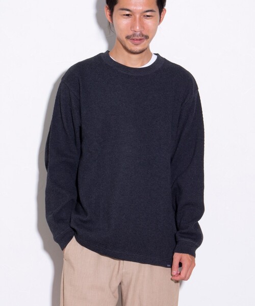 GLOSTER（グロスター）の「【GLOSTER/グロスター】ハニカムヘビーサーマルプルオーバー（Tシャツ/カットソー・メンズ・アイボリー/ミント/ブラック/グレー・L/M/S）」の19枚目の写真
