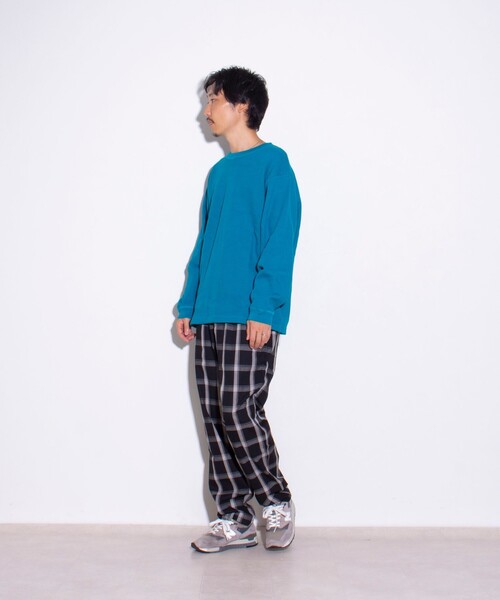 GLOSTER（グロスター）の「【GLOSTER/グロスター】ハニカムヘビーサーマルプルオーバー（Tシャツ/カットソー・メンズ・アイボリー/ミント/ブラック/グレー・L/M/S）」の15枚目の写真