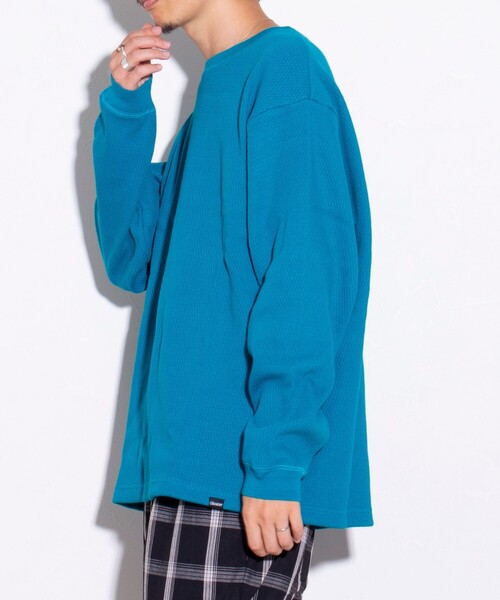 GLOSTER（グロスター）の「【GLOSTER/グロスター】ハニカムヘビーサーマルプルオーバー（Tシャツ/カットソー・メンズ・アイボリー/ミント/ブラック/グレー・L/M/S）」の11枚目の写真
