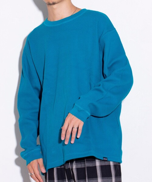 GLOSTER（グロスター）の「【GLOSTER/グロスター】ハニカムヘビーサーマルプルオーバー（Tシャツ/カットソー・メンズ・アイボリー/ミント/ブラック/グレー・L/M/S）」の9枚目の写真