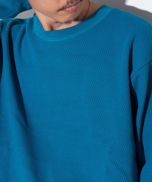 GLOSTER（グロスター）の「【GLOSTER/グロスター】ハニカムヘビーサーマルプルオーバー（Tシャツ/カットソー・メンズ・アイボリー/ミント/ブラック/グレー・L/M/S）」の8枚目の写真