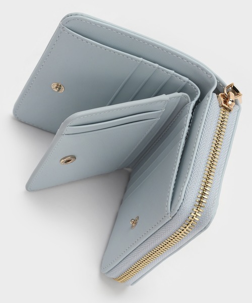   ジップアラウンド ミニ ウォレット ユニセックス ジップアラウンドスモールウォレット（財布）｜CHARLES & KEITH