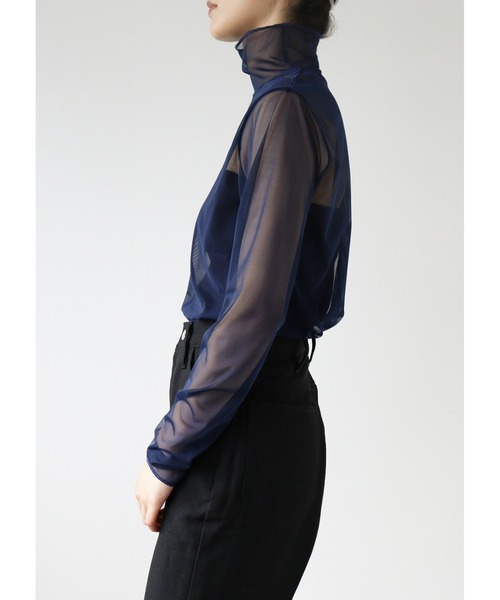 ooju(オージュ)の「【ooju】チュールトップス(レディース)(Tシャツ/カットソー・レディース・ネイビー/カーキ/ブラック・FREE)」の8枚目の写真