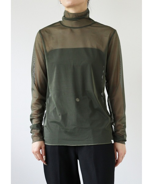 ooju(オージュ)の「【ooju】チュールトップス(レディース)(Tシャツ/カットソー・レディース・ネイビー/カーキ/ブラック・FREE)」の11枚目の写真