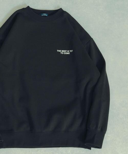 ITEMS URBANRESEARCH（アイテムズ アーバンリサーチ）の「ワンポイントロゴクルーネックスウェットプルオーバー（スウェット・メンズ・グレー系その他/グリーン/オートミール/ブラック・LARGE/MEDIUM）」の2枚目の写真