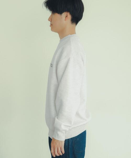 ITEMS URBANRESEARCH（アイテムズ アーバンリサーチ）の「ワンポイントロゴクルーネックスウェットプルオーバー（スウェット・メンズ・グレー系その他/グリーン/オートミール/ブラック・LARGE/MEDIUM）」の12枚目の写真