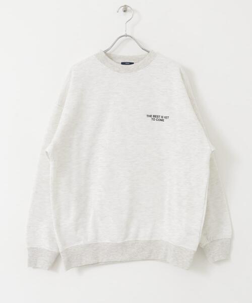 ITEMS URBANRESEARCH（アイテムズ アーバンリサーチ）の「ワンポイントロゴクルーネックスウェットプルオーバー（スウェット・メンズ・グレー系その他/グリーン/オートミール/ブラック・LARGE/MEDIUM）」の17枚目の写真