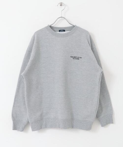 ITEMS URBANRESEARCH（アイテムズ アーバンリサーチ）の「ワンポイントロゴクルーネックスウェットプルオーバー（スウェット・メンズ・グレー系その他/グリーン/オートミール/ブラック・LARGE/MEDIUM）」の20枚目の写真