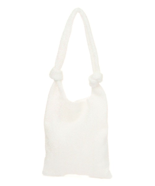 PAGEBOY(ページボーイ)の「シャイニーニットトート(トートバッグ・レディース・オフホワイト/シルバー/ブラック・FREE)」の8枚目の写真