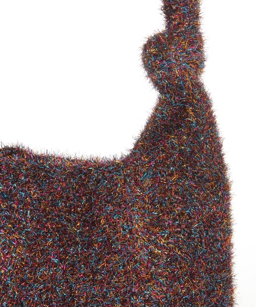 PAGEBOY(ページボーイ)の「シャイニーニットトート(トートバッグ・レディース・オフホワイト/シルバー/ブラック・FREE)」の13枚目の写真