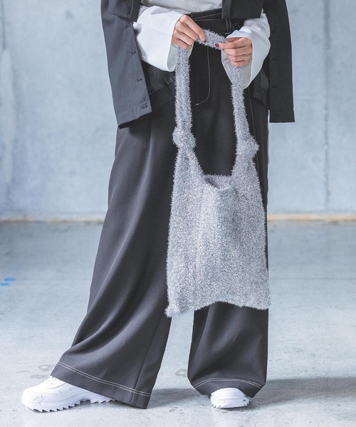 PAGEBOY(ページボーイ)の「シャイニーニットトート(トートバッグ・レディース・オフホワイト/シルバー/ブラック・FREE)」の22枚目の写真