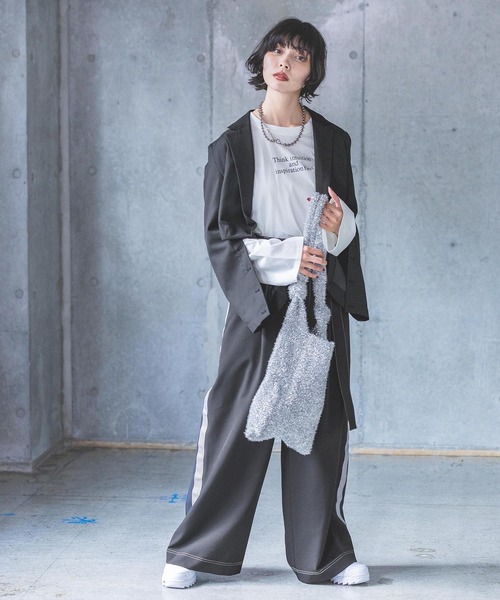 PAGEBOY(ページボーイ)の「シャイニーニットトート(トートバッグ・レディース・オフホワイト/シルバー/ブラック・FREE)」の21枚目の写真