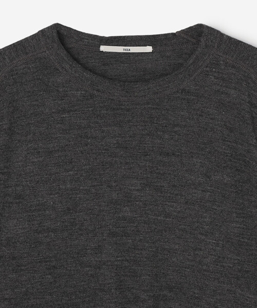 TICCA ティッカ ウール ダブルポケット シャツ ソフトウール 黒 長袖 春 AMERICAN RAG CIE（アメリカンラグシー）の「TICCA ティッカ