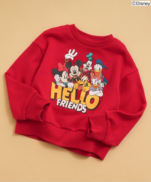 Disney（ディズニー）の「WEB限定ディズニーキャラクタートレーナー（スウェット・キッズ・ターコイズブルー/パープル/グリーン/レッド/イエロー/チャコール・80/120/100/110/90/130/140）」の6枚目の写真