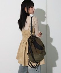 [UNISEX]3カラーストリングメッシュリュック