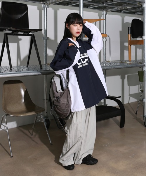 FOLLOWIN（フォロウィン）の「[UNISEX]3カラーストリングメッシュリュック（バックパック/リュック・レディース・グレー/ブラック/カーキ・ONE SIZE）」の20枚目の写真