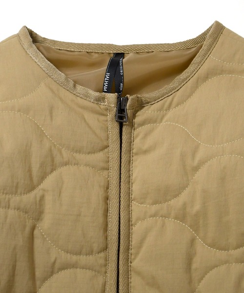 セール】インナー フェイクダウン ジャケット（ノーカラージャケット