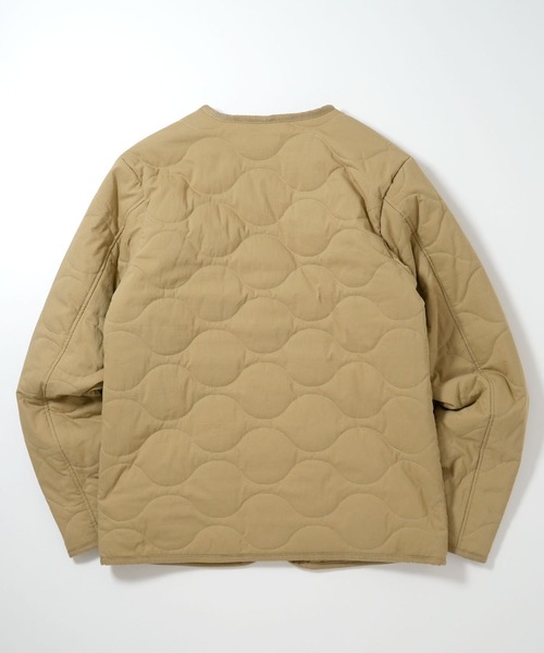 セール】インナー フェイクダウン ジャケット（ノーカラージャケット