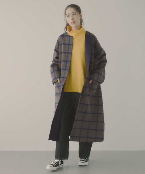 saloon（サルーン）の「SALOON(サルーン)/アソートタートルゆるニット【洗濯機洗い可】（ニット/セーター・レディース・ブラック/オフホワイト/グレー系その他/イエロー/ネイビー系/ベージュ系その他/ブラック系その他/ブルー/グリーン・FREE）」の22枚目の写真