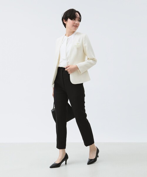 B:MING by BEAMS（ビーミングバイビームス）の「【セレモニー・フォーマル】コンビ フラワー コサージュ（ブローチ/コサージュ・レディース・グレー/ホワイト・ONE SIZE）」の4枚目の写真