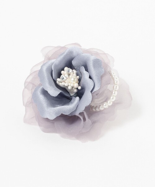 B:MING by BEAMS（ビーミングバイビームス）の「【セレモニー・フォーマル】コンビ フラワー コサージュ（ブローチ/コサージュ・レディース・グレー/ホワイト・ONE SIZE）」の11枚目の写真