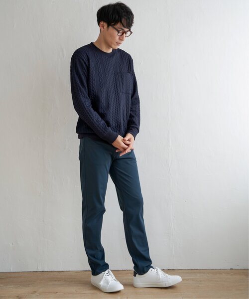 ikka(イッカ)の「【おっさんずラブ着用商品】ふくれジャカードクルーネックプルオーバー(スウェット・メンズ・ホワイト/ネイビー/ブルー・S/M/L/XL)」の13枚目の写真