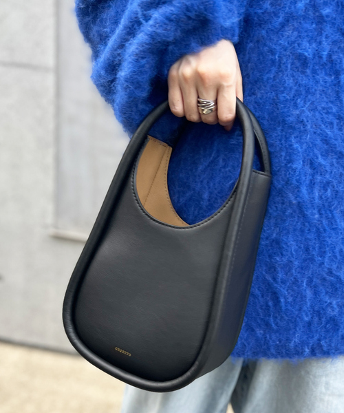 Rouge vif（ルージュヴィフ）の「【ORSETTO/オルセット】NOCEレザーハンドバッグ（ハンドバッグ・レディース・ブラック/アイボリー・フリー）」の7枚目の写真