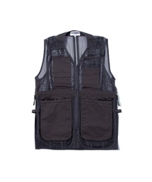 【紫陽花】F/CE ロープメッシュ ロング ベスト(エクリュ) 紫陽花様専用】F/CE ロープメッシュ ロング ベスト(エクリュ