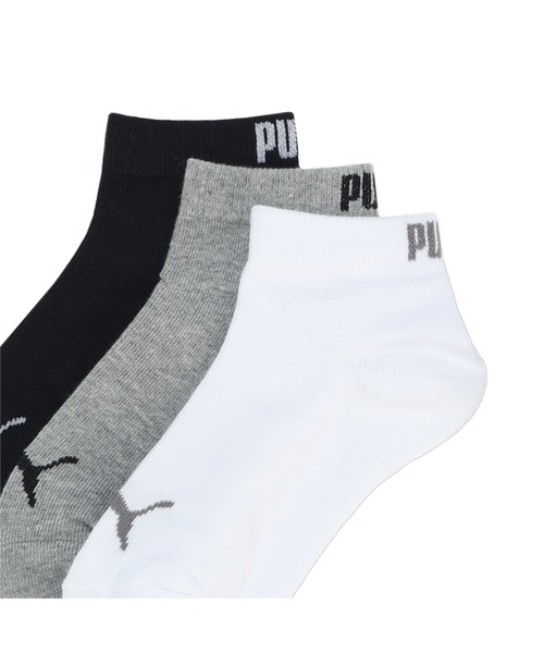 PUMA（プーマ）の「PUMA プーマ キッズ クォーター ソックス 3足組（ソックス/靴下・キッズ・ブルー/ブルー系その他/ホワイト系その他・21.0cm/19.0cm/17.0cm）」の4枚目の写真