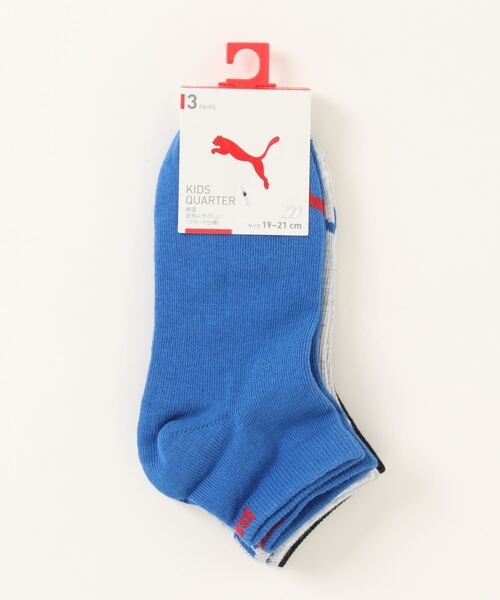 PUMA（プーマ）の「PUMA プーマ キッズ クォーター ソックス 3足組（ソックス/靴下・キッズ・ブルー/ブルー系その他/ホワイト系その他・21.0cm/19.0cm/17.0cm）」の10枚目の写真