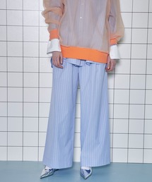 MAISON SPECIAL | Stripe Easy Over Pants/ストライプイージーオーバーパンツ【MAISON SPECIAL/メゾンスペシャル】(その他パンツ)