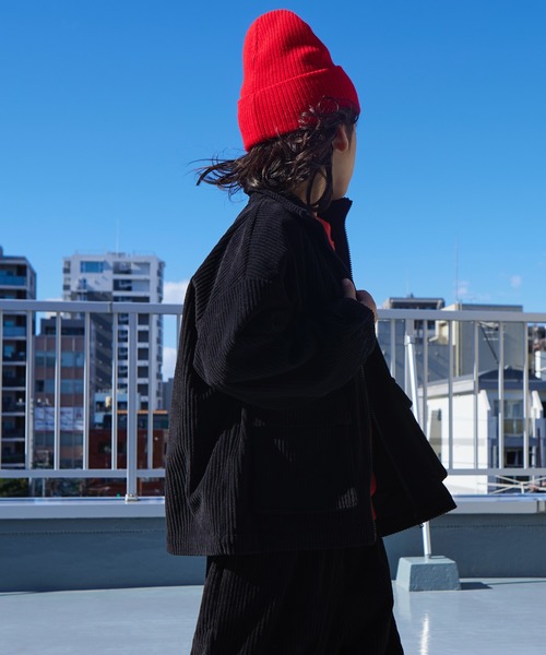 PAIRMANON STREET（ペアマノンストリート）の「【PAIRMANON STREET】コーデュロイ ダブルポケット スタンドネック ブルゾン（ブルゾン・キッズ・ブラック/オリーブ/オフホワイト/レッド・110/130/140/150/120/90/100）」の14枚目の写真