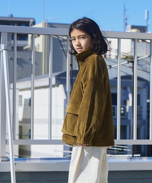 PAIRMANON STREET（ペアマノンストリート）の「【PAIRMANON STREET】コーデュロイ ダブルポケット スタンドネック ブルゾン（ブルゾン・キッズ・ブラック/オリーブ/オフホワイト/レッド・110/130/140/150/120/90/100）」の20枚目の写真