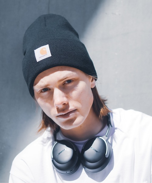 Carhartt（カーハート）の「【Carhartt/カーハート】 A18 Acrylic Watch Cap　ビーニー　ニットキャップ（ニットキャップ/ビーニー・メンズ・ブラック/ブラウン系その他2/ブラウン系その他/ライム/ヘザーグレー/オレンジ/ネイビー/ブラック系その他/チャコールグレー・FREE）」の2枚目の写真