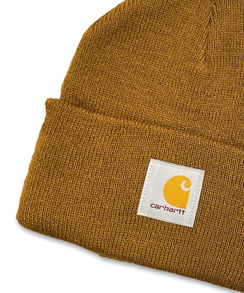 Carhartt（カーハート）の「【Carhartt/カーハート】 A18 Acrylic Watch Cap　ビーニー　ニットキャップ（ニットキャップ/ビーニー・メンズ・ブラック/ブラウン系その他2/ブラウン系その他/ライム/ヘザーグレー/オレンジ/ネイビー/ブラック系その他/チャコールグレー・FREE）」の11枚目の写真