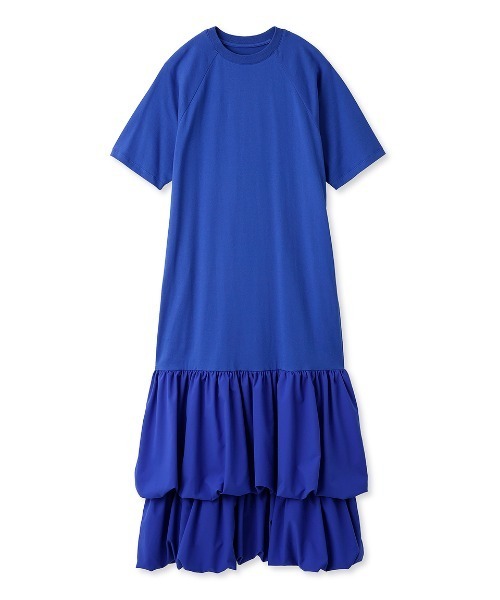 emmi(エミ)の「【emmi atelier】ドッキングTEEタフタワンピース(ワンピース・レディース・オフホワイト/ブルー/ブラック・0/1)」の10枚目の写真