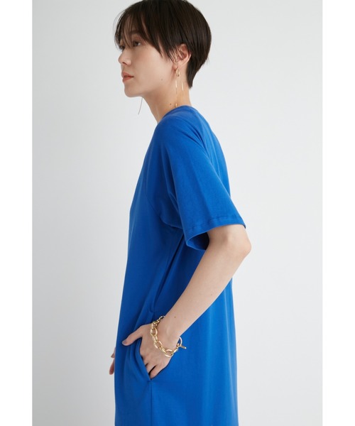 emmi(エミ)の「【emmi atelier】ドッキングTEEタフタワンピース(ワンピース・レディース・オフホワイト/ブルー/ブラック・0/1)」の11枚目の写真