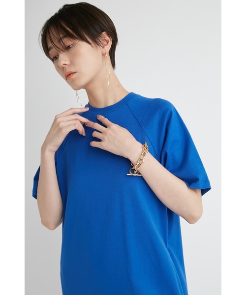 emmi(エミ)の「【emmi atelier】ドッキングTEEタフタワンピース(ワンピース・レディース・オフホワイト/ブルー/ブラック・0/1)」の12枚目の写真