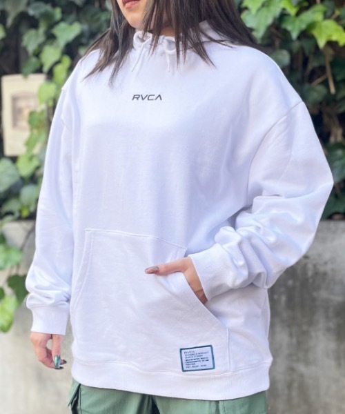 RVCA(ルーカ)の「RVCA レディース 【AZUL】 RVCA×AZUL ALL BRAND RVCA HOODIE パーカー【2023年秋冬モデル】/ルーカレディース×AZULコラボデザインバッグブランドロゴプリントオーバーサイズプルオーバーフーディ(パーカー・レディース・ブルー/ホワイト/ブラック・FREE)」の6枚目の写真