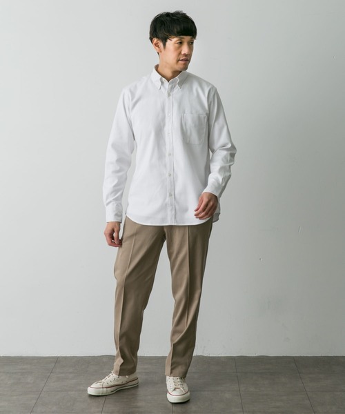 URBAN RESEARCH DOORS（アーバンリサーチドアーズ）の「『イージーケア』LIFE STYLE TAILOR　マルチスペックCLASSIC OX BDシャツ（シャツ/ブラウス・メンズ・ストライプ/チェック/ブルー/ホワイト・SMALL/MEDIUM/LARGE）」の9枚目の写真
