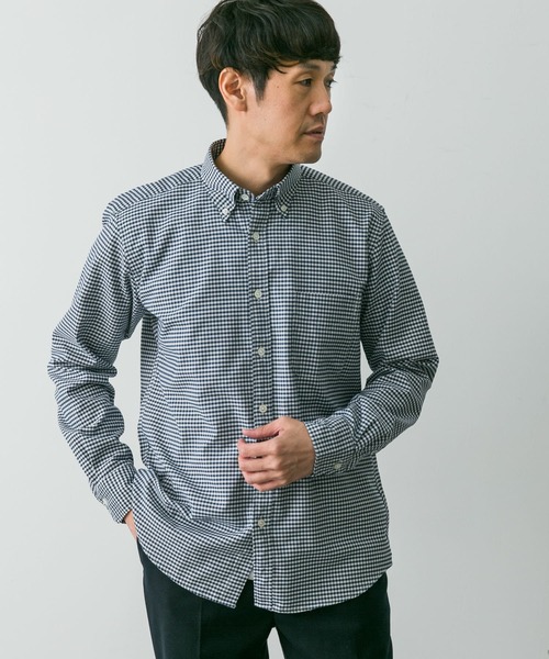URBAN RESEARCH DOORS（アーバンリサーチドアーズ）の「『イージーケア』LIFE STYLE TAILOR　マルチスペックCLASSIC OX BDシャツ（シャツ/ブラウス・メンズ・ストライプ/チェック/ブルー/ホワイト・SMALL/MEDIUM/LARGE）」の11枚目の写真