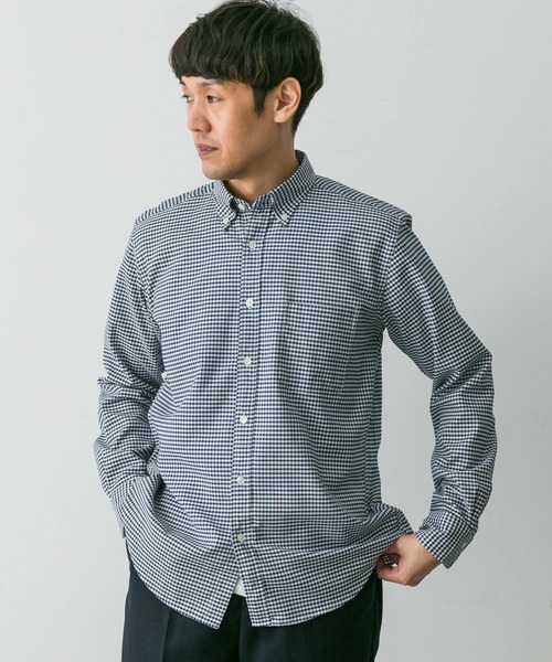 URBAN RESEARCH DOORS（アーバンリサーチドアーズ）の「『イージーケア』LIFE STYLE TAILOR　マルチスペックCLASSIC OX BDシャツ（シャツ/ブラウス・メンズ・ストライプ/チェック/ブルー/ホワイト・SMALL/MEDIUM/LARGE）」の12枚目の写真