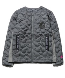メンズのノーカラージャケット（グレー/灰色系）ファッション