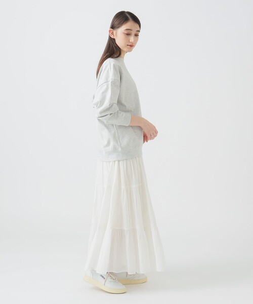 GYMPHLEX(ジムフレックス)の「GYMPHLEX / クルーネック ロングスリーブ Tシャツ(Tシャツ/カットソー・レディース・ネイビー/オフホワイト/ライトグレー/ライトブルー・X-SMALL)」の20枚目の写真