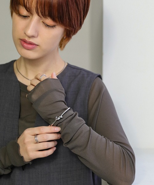 select MOCA(セレクトモカ)の「ノットバングル(バングル/リストバンド・レディース・シルバー/ゴールド・FREE)」の3枚目の写真