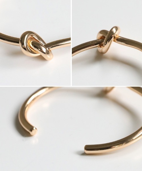 select MOCA(セレクトモカ)の「ノットバングル(バングル/リストバンド・レディース・シルバー/ゴールド・FREE)」の8枚目の写真