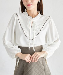 【ZOZO限定】ボウタイプチフリルブラウス